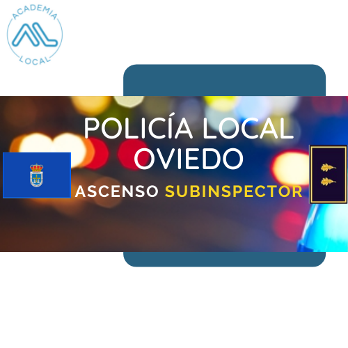 Curso ascenso Subinspector Policía Local Oviedo
